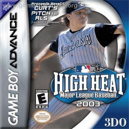 Cover High Heat Major League Baseball 2003 for Game Boy Advance